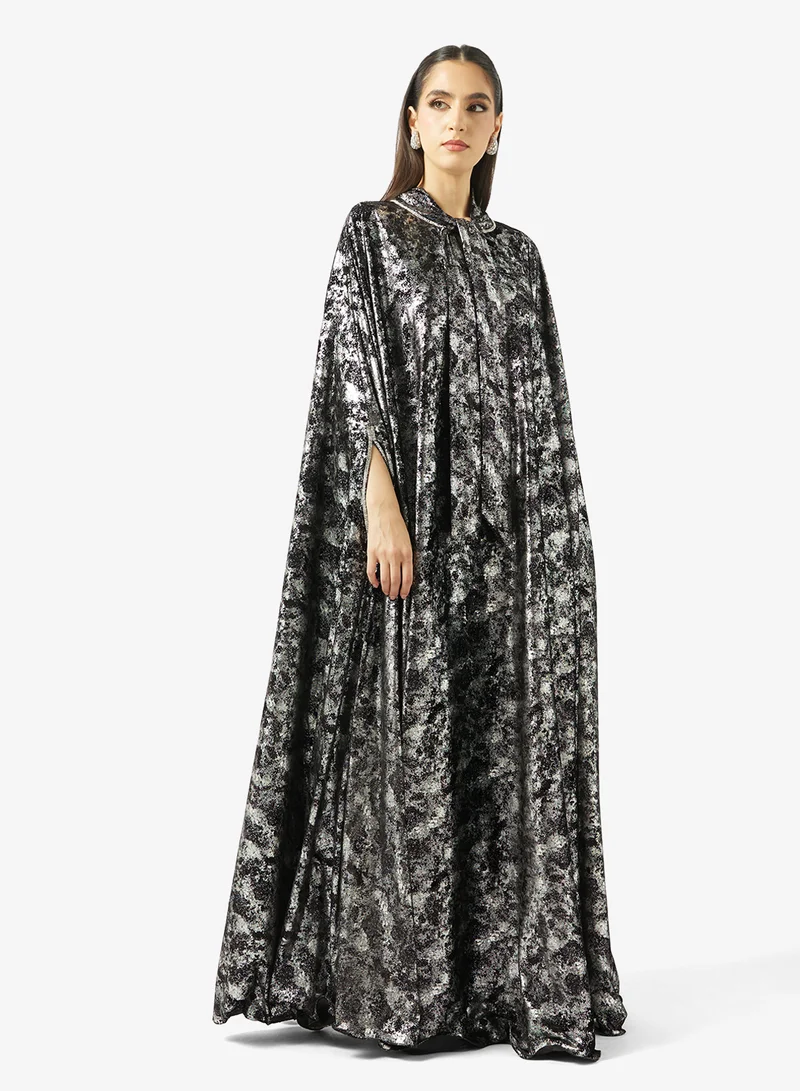 Golden Apple Tie-Up Metallic Kaftan